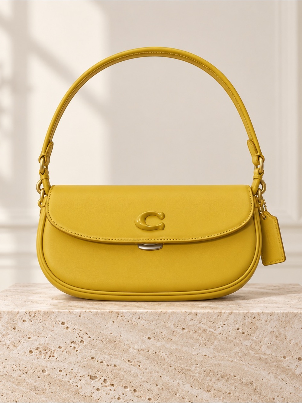 Beautiful Coach Yellow Mustard Shoulder bag only used once.